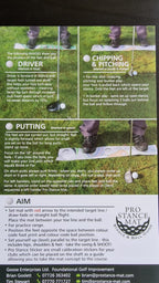 Pro Stance Mat II – Golf Training Aid for Stance & Ball Position (All Levels)