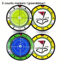 Golf Green Reading Ball Marker with Slope Aid