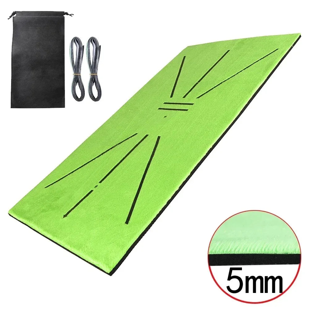 Golf Swing Practice Mat with Trajectory Markings